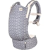 Baby Tula Breathable Mesh Explore Panel Free-to-Grow Baby Carrier - Adjustable, Newborn to Toddler Carrier - Ergonomic Fit for 7lbs to 45lbs - 3 Position Carrying Options - Beyond (Steel Blue/Dash)