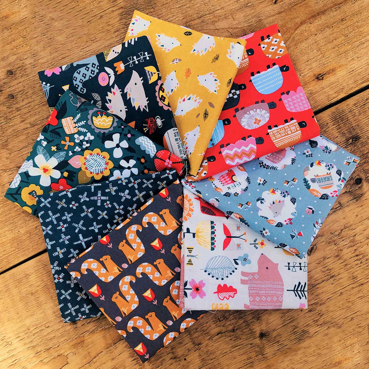 Dashwood Studio Quilting Weight Cotton Fabric Fat Quarter Pack (Hibernate (8 x 50cmx55cm))