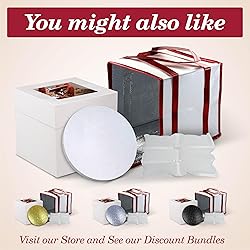 Cakebon Cake Boxes with Boards - 10 Inch Round Cake