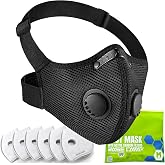 BASE CAMP M PRO Dust Mask, All day Comfortable Reusable Respirator Mask, L-shaped Head Strap Design, Safety Work Mask for Woodworking, Landscaping, DIY, Dust, Pollen,1 Pack