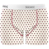 KICKEE Full of Hearts Men’s Underwear, Silky Soft and Comfy Fitted Underwear
