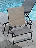 LivingXL Extra-Wide Backyard Folding Chair (Grey)