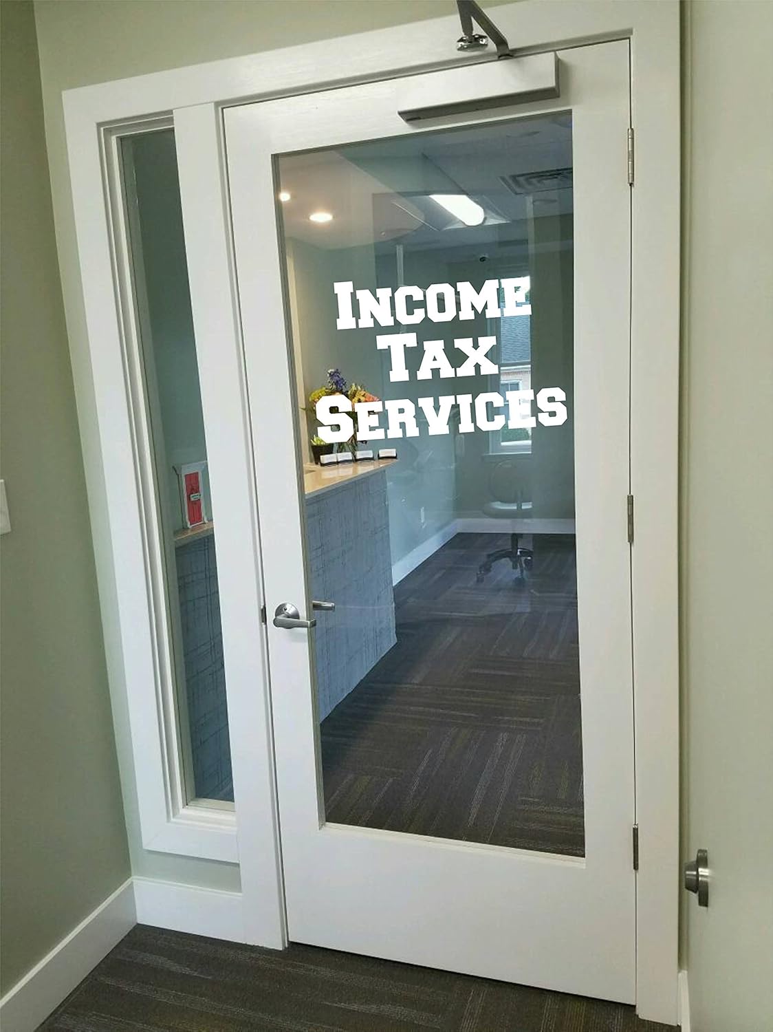 TAX services taxes preparation Storefront signage