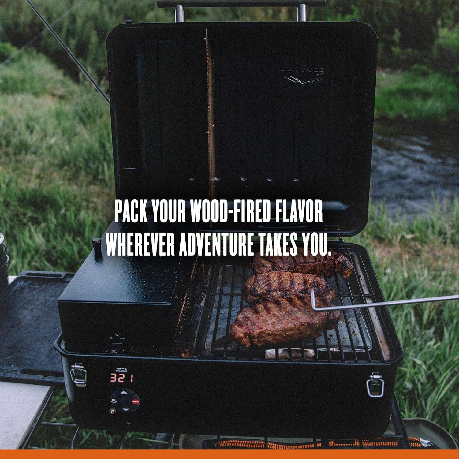 Traeger TFT18KLD Ranger Grill, Black : Garden & Outdoor