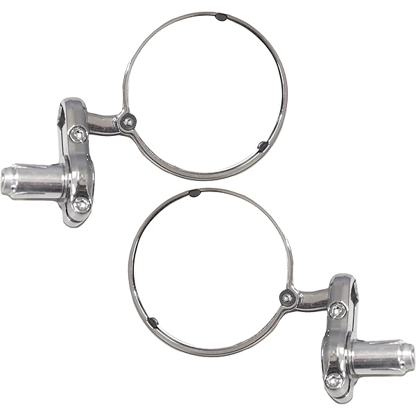 Mirror クライャキン6655 Dillinger Satin Black Convex Mirrors 6520 Kuryakyn