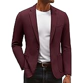 PJ PAUL JONES Mens Blazer Lightweight Knit Sport Coat Casual One Button Suit Jackets