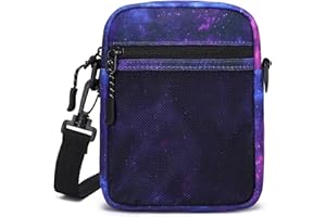 El-fmly Small Cross-body Sling Bags for Men Women, Mini Messenger Bag Shoulder Pouch for Daily Use