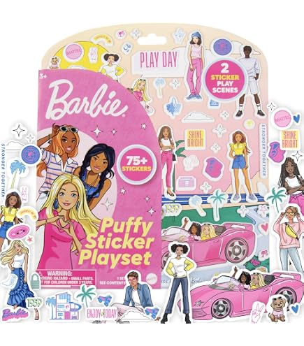 Barbie Dental Stickers - 100-Pack Fun Rewards For Kids, Assorted Designs - View #10