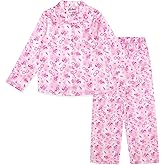Harry Potter Girls Satin Pajama Shirt and Pajama Pants Sleep Set Little Kid to Big Kid Sizes (6-14-16)