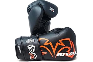 RIVAL Boxing RS11V Evolution Sparring Gloves, Extra-Thick 2” Padding, V-Strap Wrist Lock 2 System, Large Hand Compartment, and 15 Degree Angle Cuff