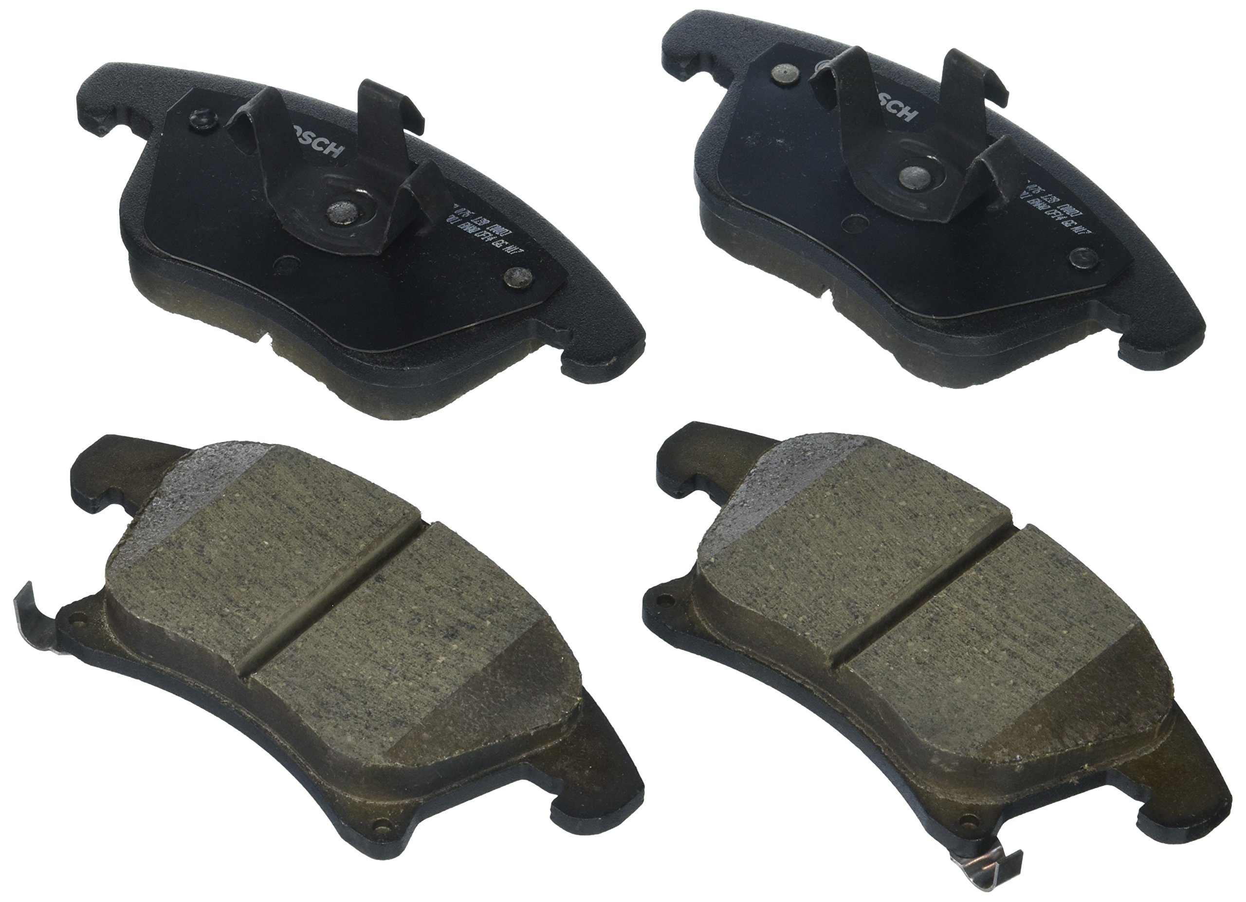 Photo 1 of BOSCH BC1653 QuietCast Premium Ceramic Disc Brake Pad Set - Compatible with Select Ford Fusion, Police Responder Hybrid, SSV Plug-in Hybrid; Lincoln MKZ; FRONT