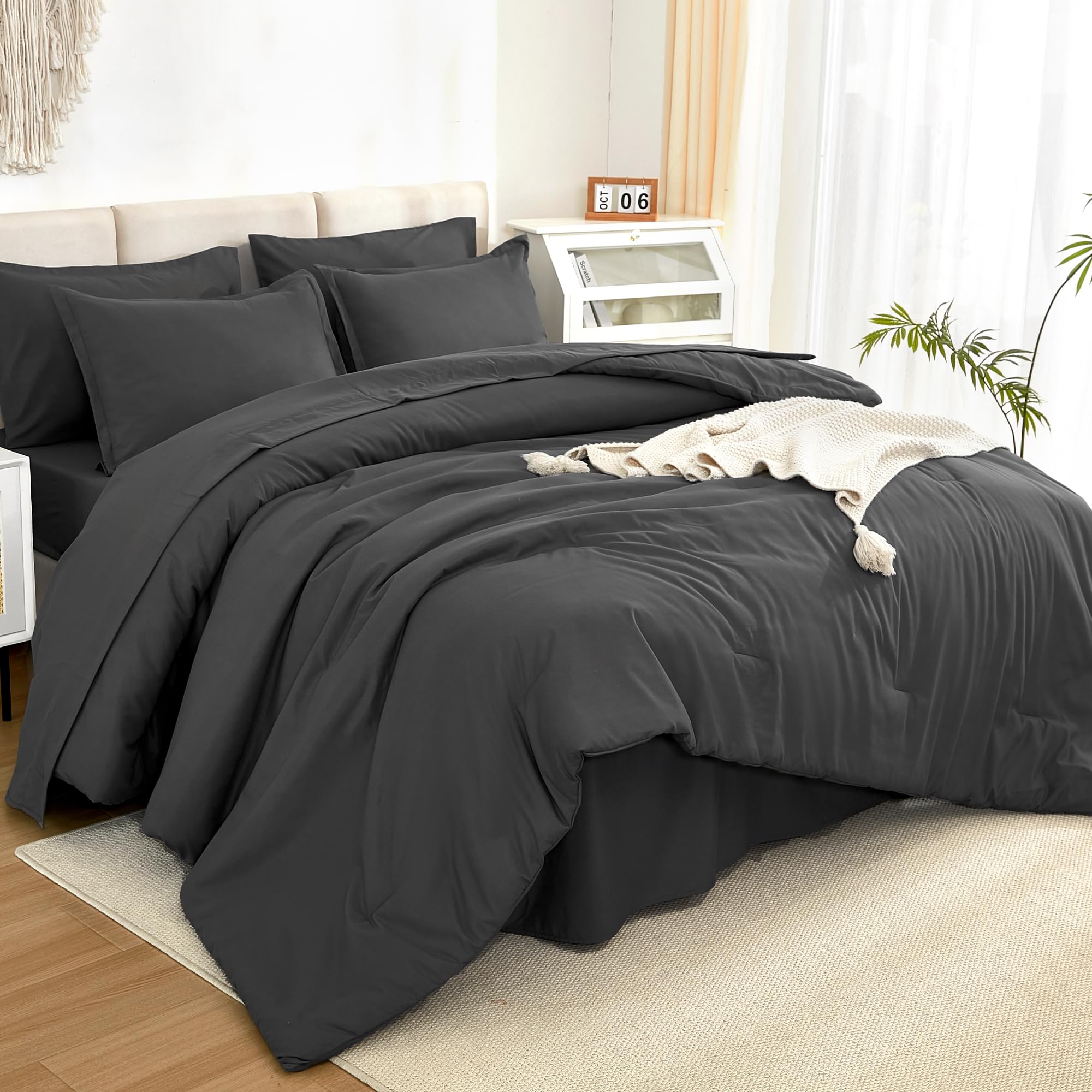 Litanika Comforter California King Size Set Dark