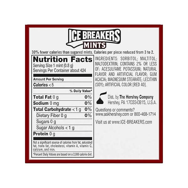 ICE BREAKERS CINNAMON SUGAR FREE MINTS TINS, 1.5 OZ (8 COUNT)