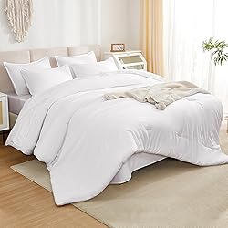 Litanika Comforter King Size Set White - 7 Pieces