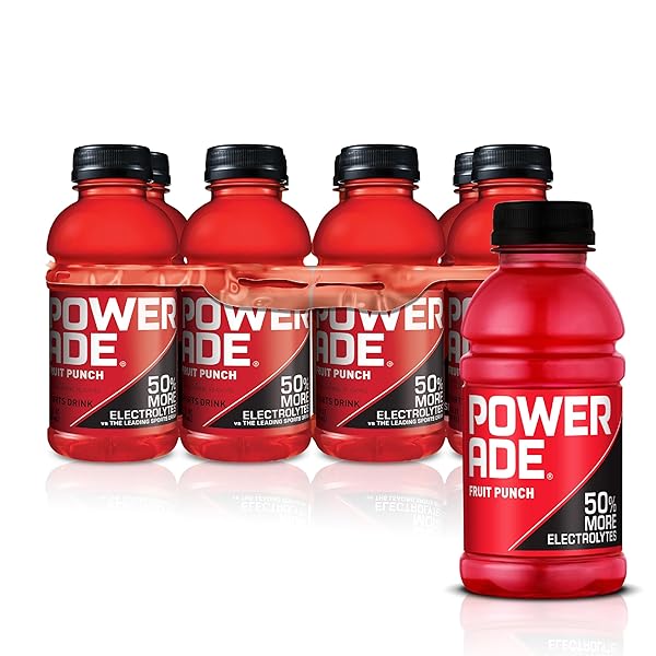 POWERADE SPORTS DRINK FRUIT PUNCH, 12 OUNCE (PACK...