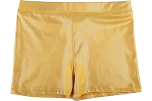 HDE Gymnastics Shorts for Girls Dance Short Glitter Sparkle Tumbling Bottoms