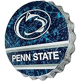 FOCO Penn State Nittany Lions 13' Jumbo Metal Distressed Bottle Cap Wall Sign Limited Edition Represent the NCAA, Big 10 and Show Your Team Spirit with Officially Licensed Sign