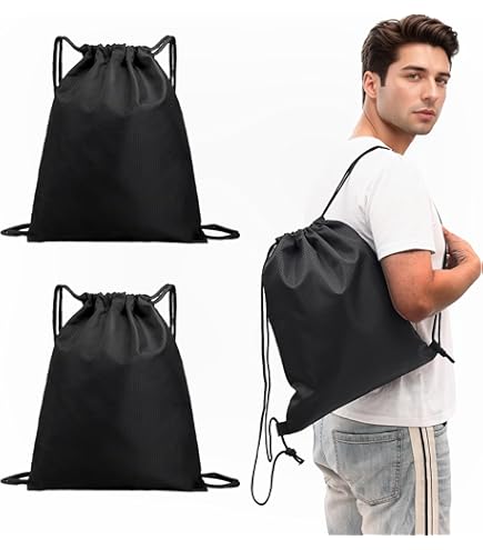 Amazon.com: Drawstring Backpack Bag, Waterproof Draw String Back