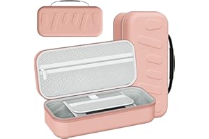 Gugxiom Carrying Case for ROG Ally X Handheld Console, Large Capacity EVA Hard Shell Travel Protective Bag for AC Adapter & A