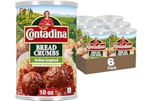 Contadina Italian Bread Crumbs, 10 oz., Pack of 6 Cannisters