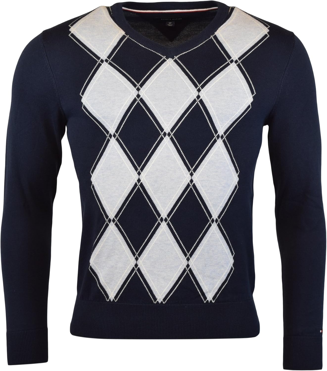Tommy Hilfiger Mens Argyle Pullover Sweater Sweaters Men
