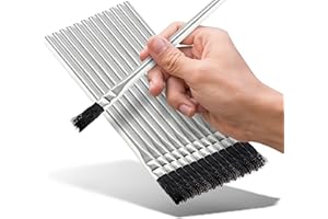 RAMPRO Acid Brushes - 12 Count 3/8 Inch Horsehair Acid Flux Brushes, Disposable Glue Brushes for Woodworking, Epoxy Brushes for Resin, Great for Crafting, Soldering, in The Home, and School, or Shop