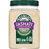 RiceSelect Jasmati Rice, Fragrant Long-Grain Jasmine Rice | Long-grain rice for stovetop, easy to cook, versatile pantry staple, gluten-free, kosher, non-GMO, 32-ounce jar