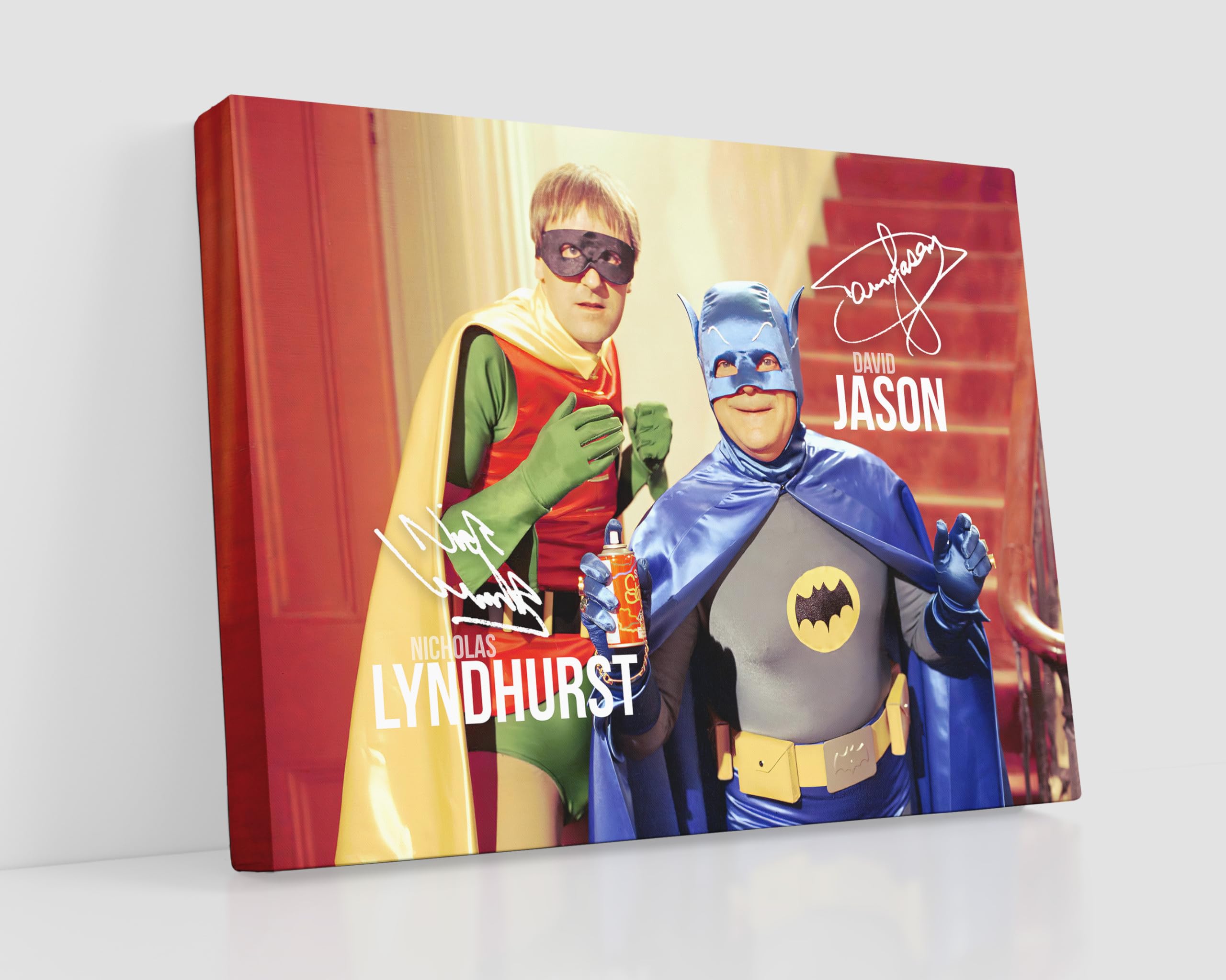 HWC Trading Only Fools and Horses 16 x 12 inch Canvas Print Signed Autograph Picture Presentation Display for TV Show Fans - Canvas Only