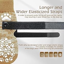 EXPAWLORER Anti Slip Dog Socks to Prevent Licking