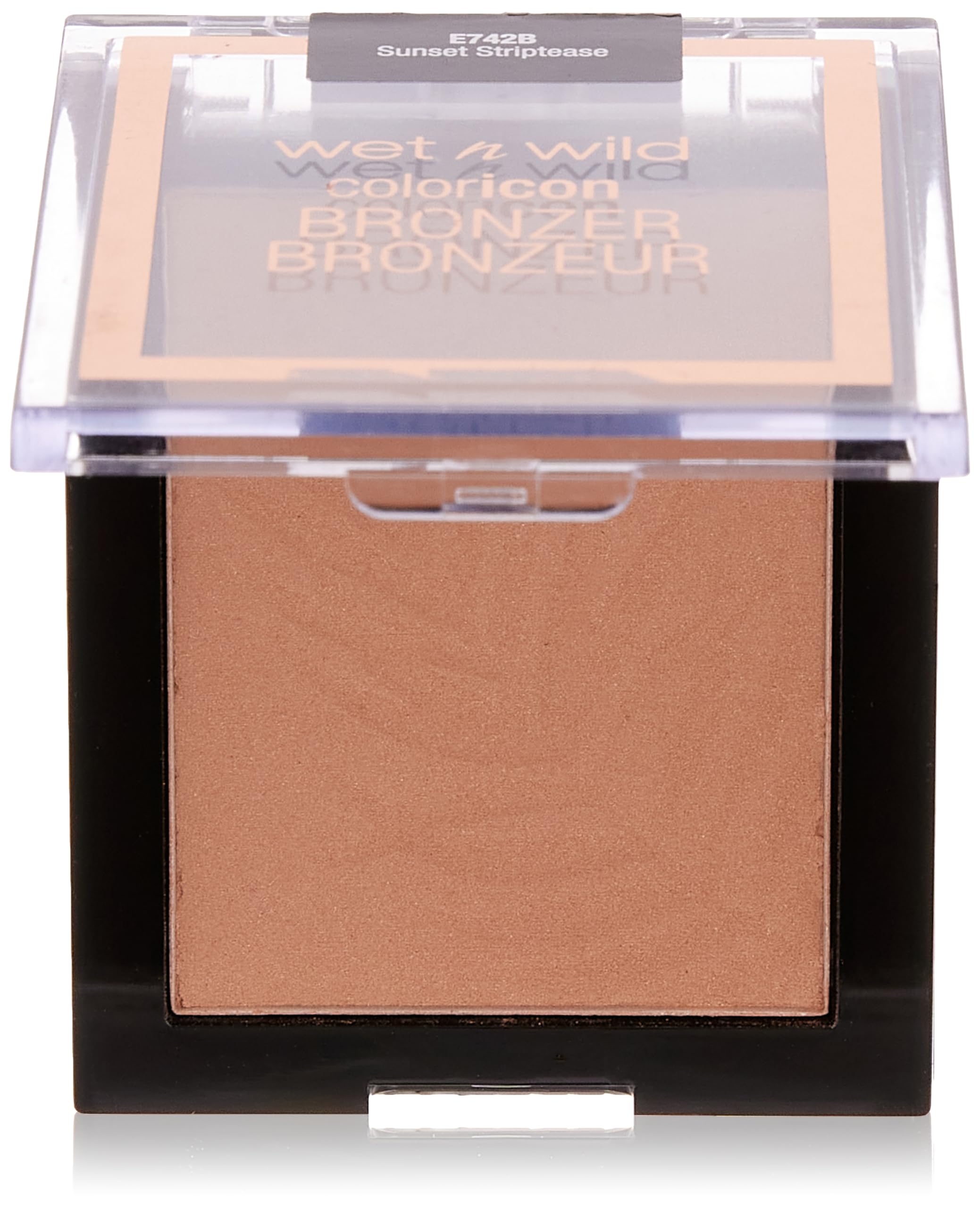 Wet n Wild, Color Icon Bronzer, Soft and Creamy Bronzer with Gel-infused, Long-wearing Formula, for a Sun-kissed Glow and Natural Tan Flush, Vegan, Sunset Striptease