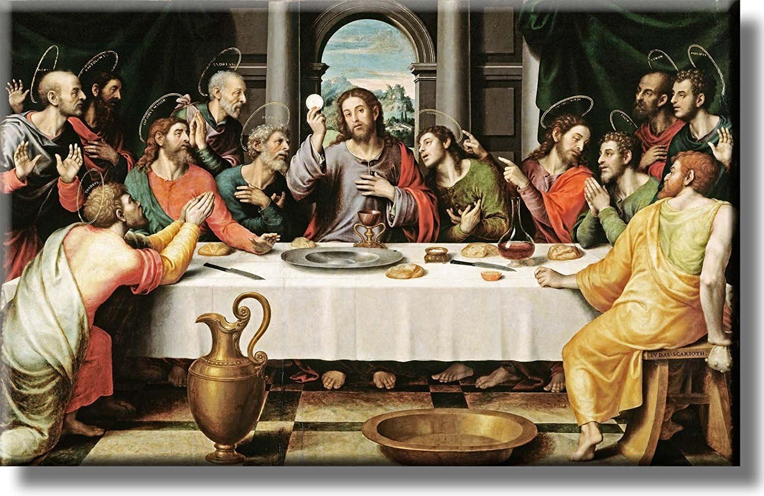 The Last Supper by Vicente Masip Picture on Acrylic, Wall Art Décor, Ready to Hang!