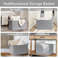 Goodpick Large Toy Basket for Blankets, Baby