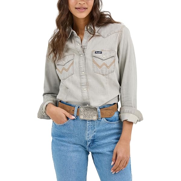 Levi's® Plus ICONIC WESTERN SHIRT (PLUS SIZE) - Button-down blouse - going steady/blue denim
