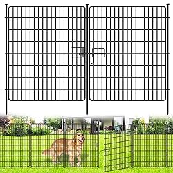 15 Panels No Dig Fence with Gate, 32 in(H) X 36