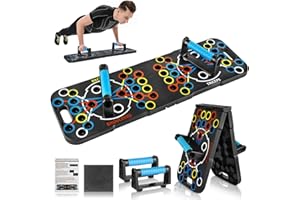 Push Up Board Foldable Adjustable Pushup Bar 56 in 1 Exercise Fitness Workout for Muscle Max Strength Training for Men Women 