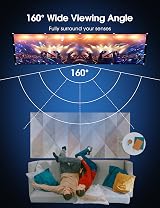 Osoeri 100 Inch Portable Projector Screen 16:9 HD 4K Double-Sided view 2