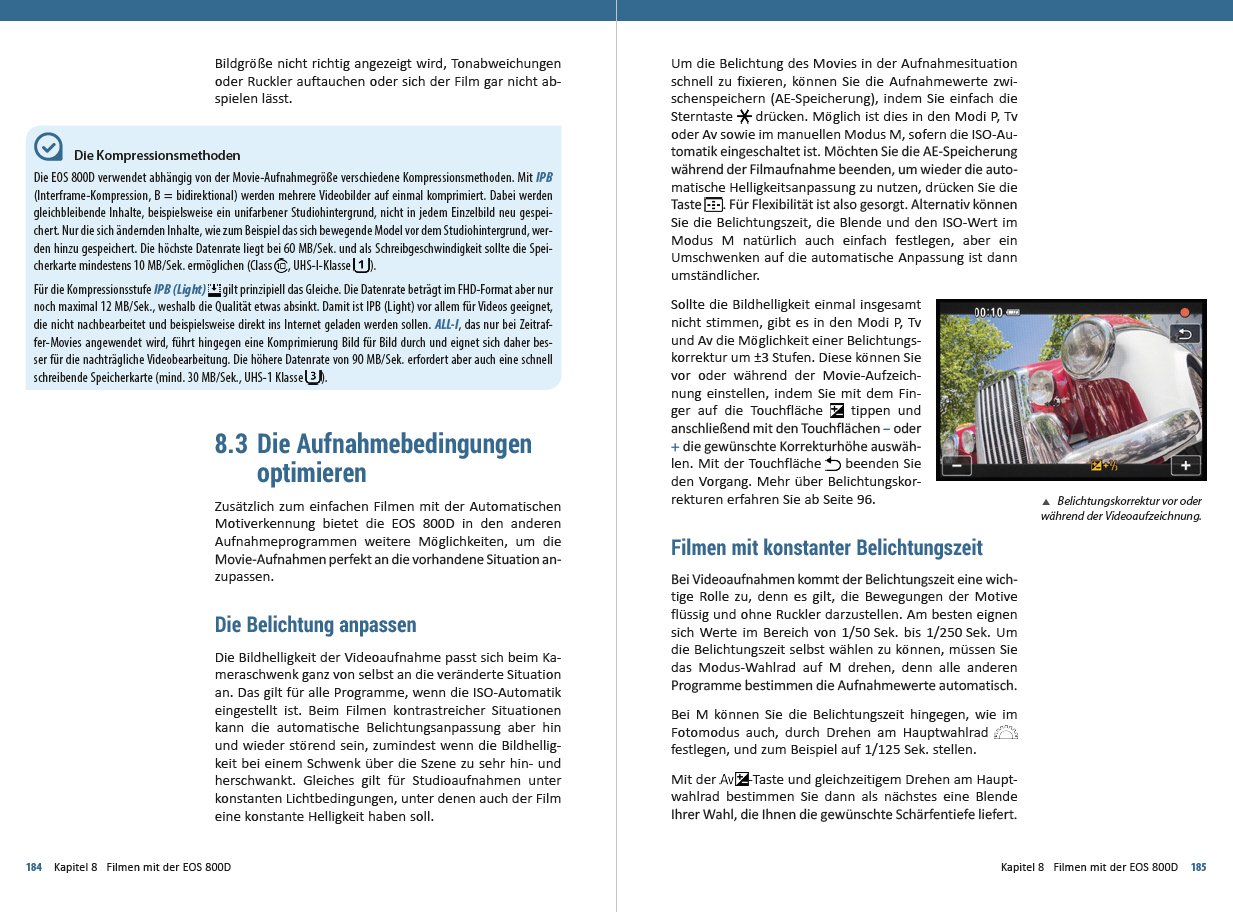 Canon Eos 800d Fur Bessere Fotos Von Anfang An Das Umfangreiche Praxisbuch Sanger Kyra Sanger Christian 9783832802585 Amazon Com Books