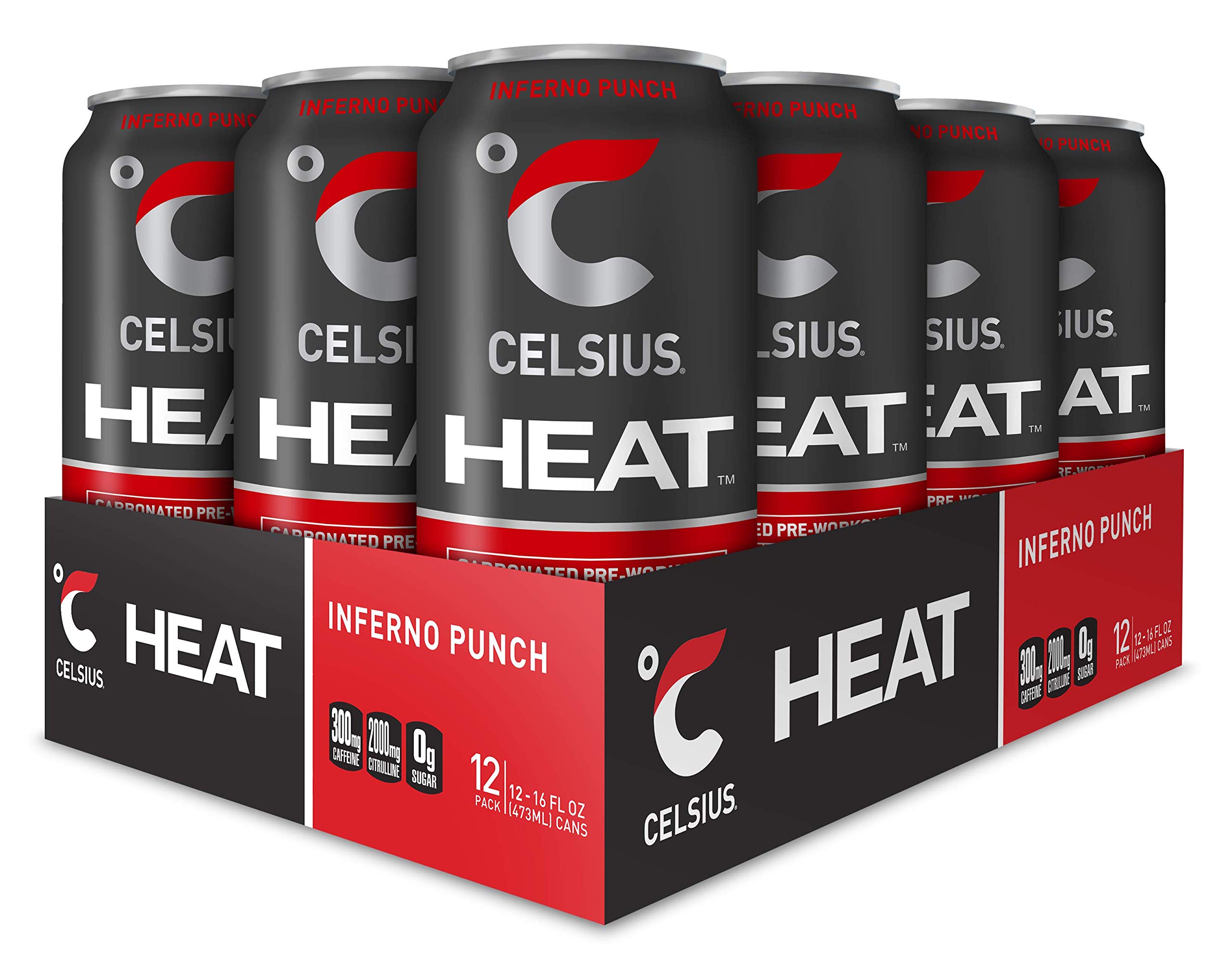 Amazon.com: CELSIUS HEAT Cherry Lime Performance Energy Drink, ZERO