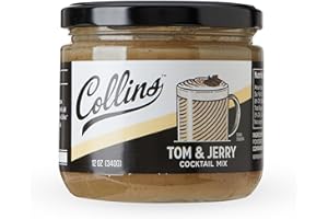 Collins Tom & Jerry Mix, Real Ingredients, Craft Cocktail Mixers, Hot Buttered Rum Style Drink, 12 oz