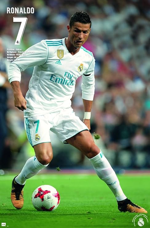 Amazon Trends International 壁用ポスター クリスティアーノ ロナウド ドリブル 本物のマドリード 22 375インチ X 34インチ アートフレーム ポスター オンライン通販