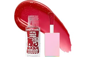 wet n wild Hello Kitty Glitter Lip Oil, New 10 Oil Infused Formula, Warm Apple Pie Lightly Scented, Sparkly Bold Colors, Cruelty-Free & Vegan - Magic Apple