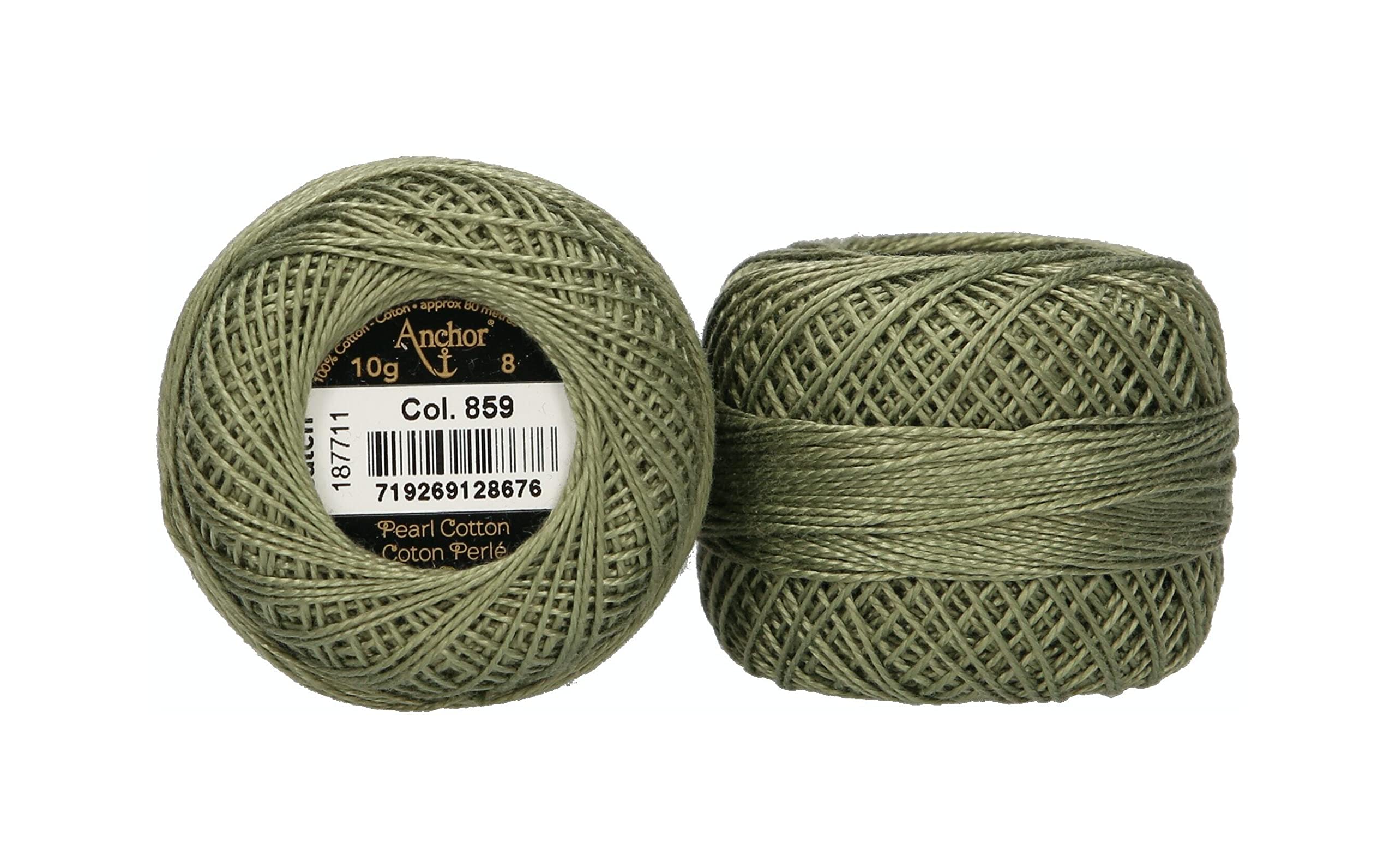 ANCHOR Pearl Yarn, Thickness: 8, Packaging: 10G, Running Length: 82M estragon Embroidery Threads