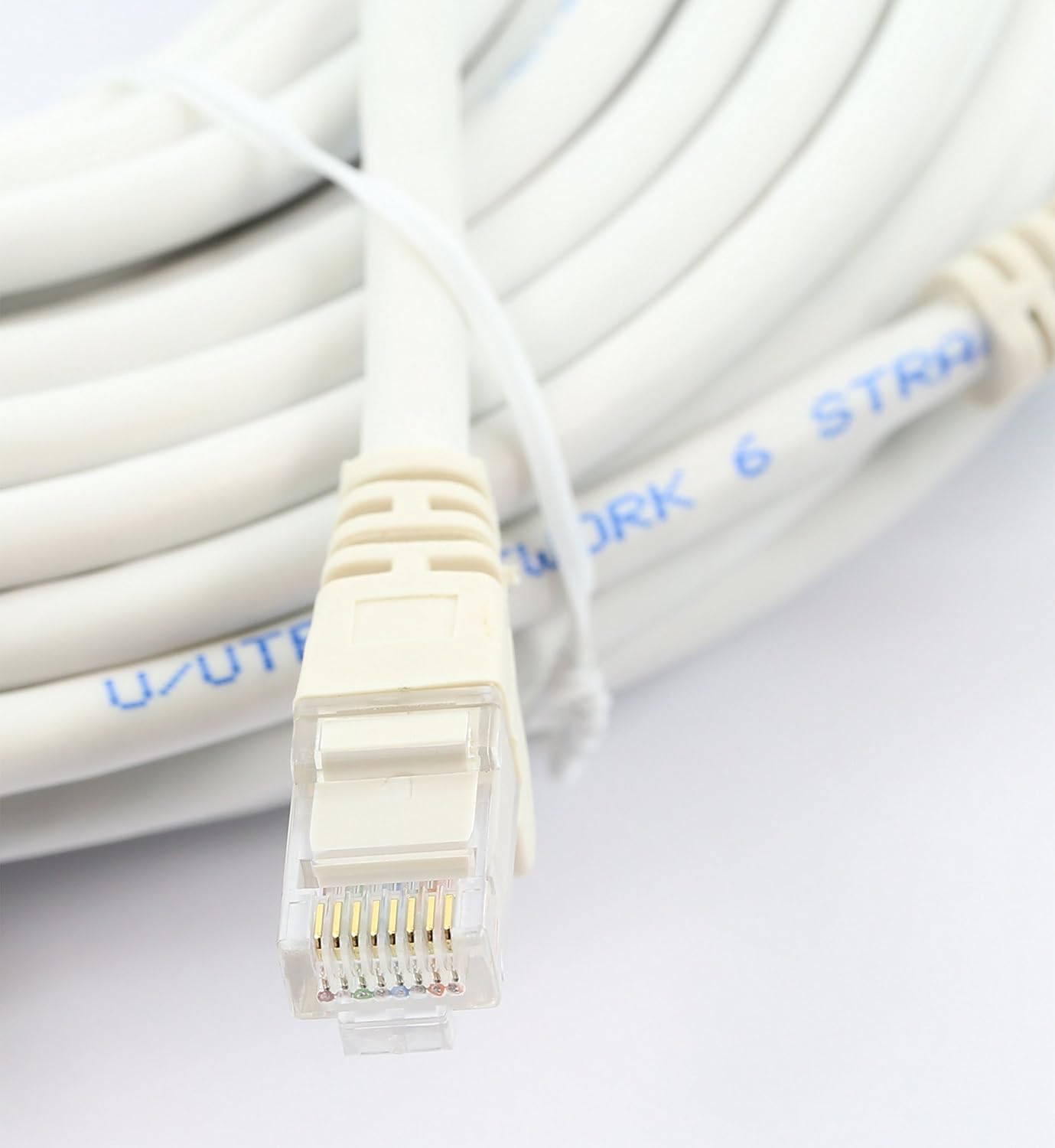 rhinocables CAT 6 High-Speed Gigabit Ethernet Cable - Patch Network Lead for LAN, White, 2m - Image 5