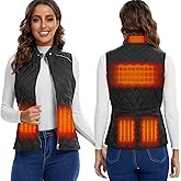tomilk Heated Vest Women Rechargeable with Battery Pack included Slim fit Electric heated coat,Women’s Heated Vests S M L