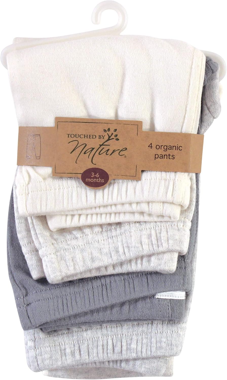 Touched by Nature Unisex Baby Organic Cotton Pants: Clothing