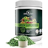 SHOUTGRIIN Green Superfood Powder – Daily Greens Powder for Energy & Digestion – Organic Green Drink Mix
