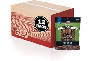 Redbarn Pet Products Bully Slices for Dogs Original Bully Natural Dental Treats 12 Bags