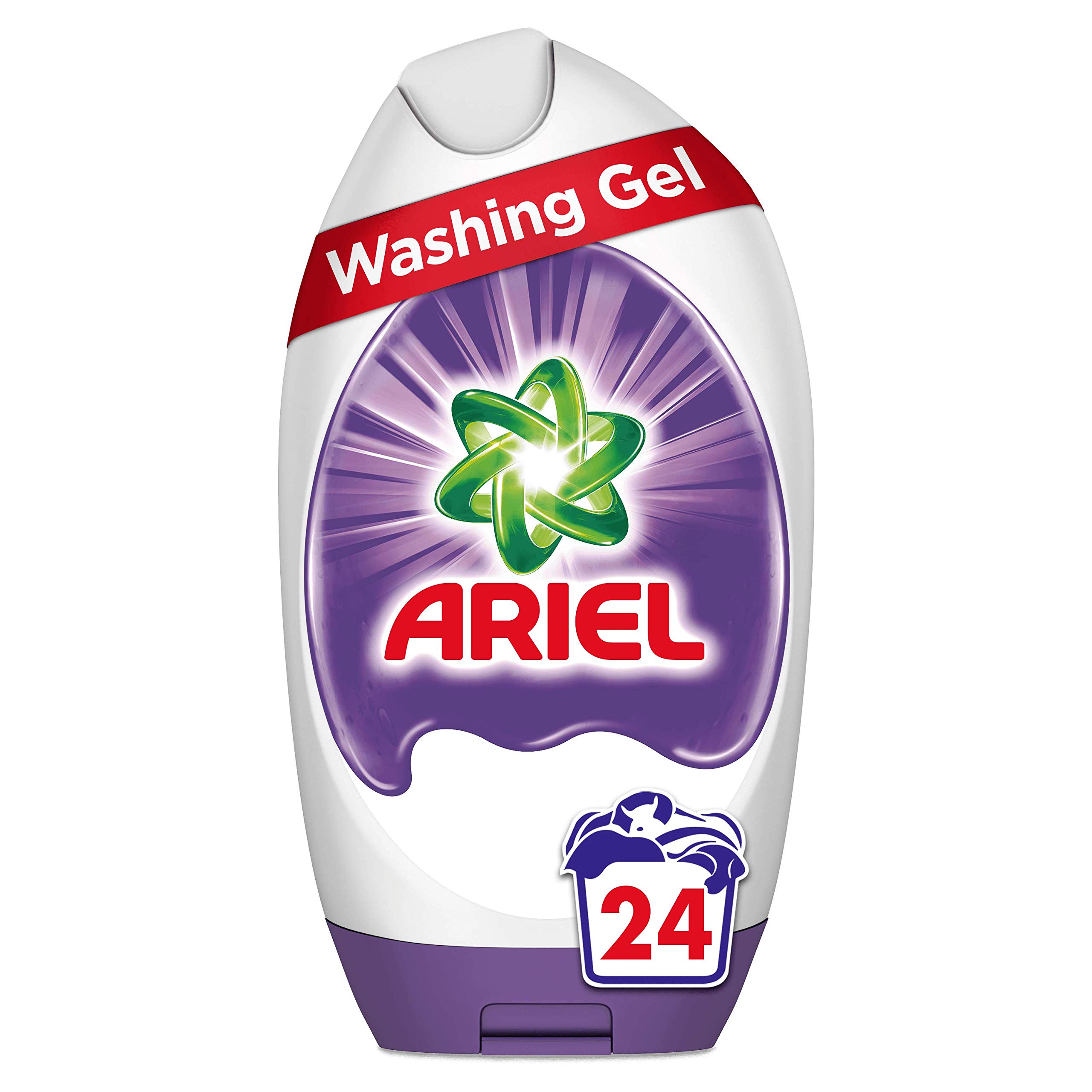 Ariel Washing Liquid Laundry Detergent Gel, 144 Washes (888 ml x 6), Colour & Style, Brilliant Colours And Cleaning Even In A Cold Wash