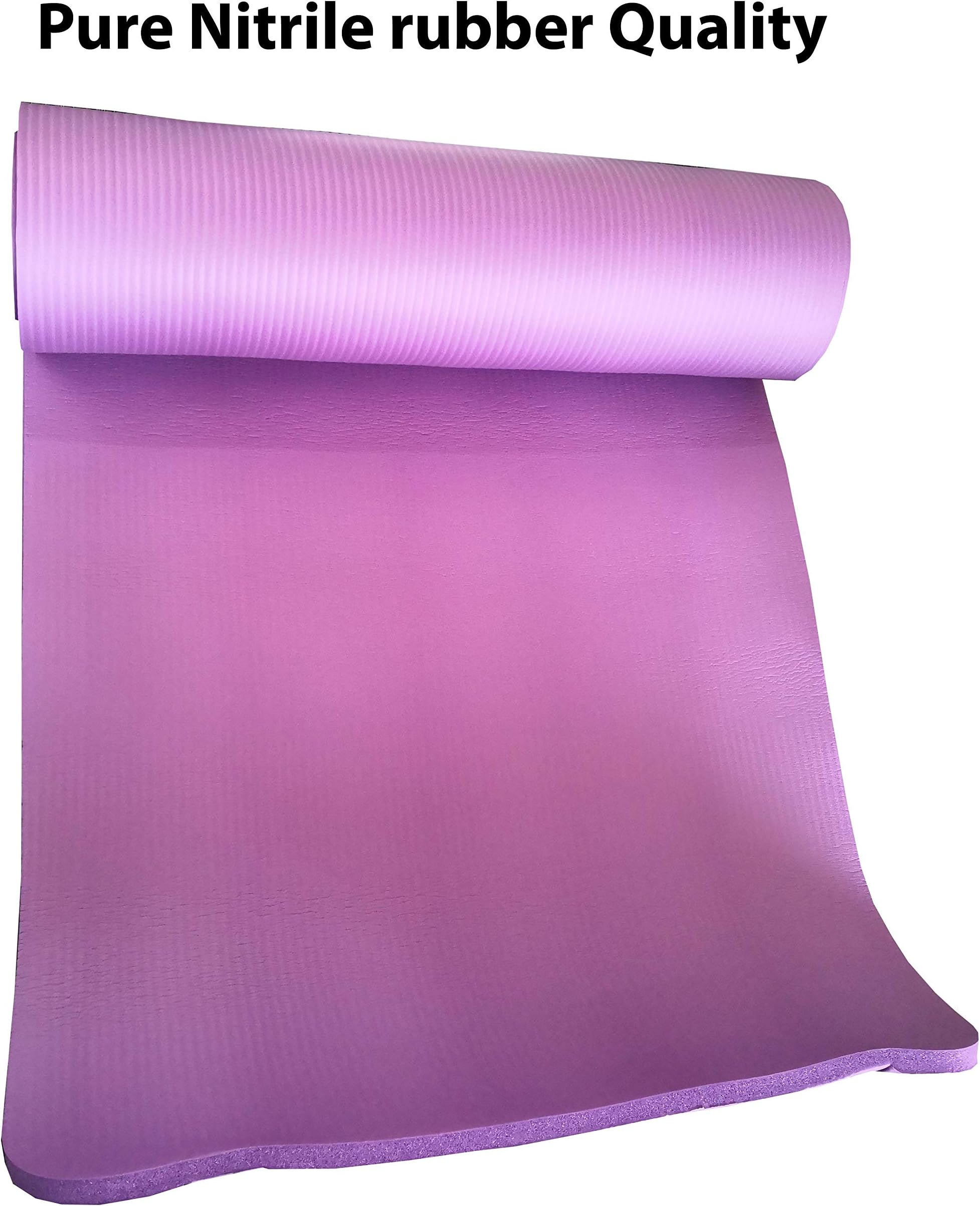ShivShakti 15 mm Thickness Yoga mat (173 * 61 * 15 mm) (Color May Very)