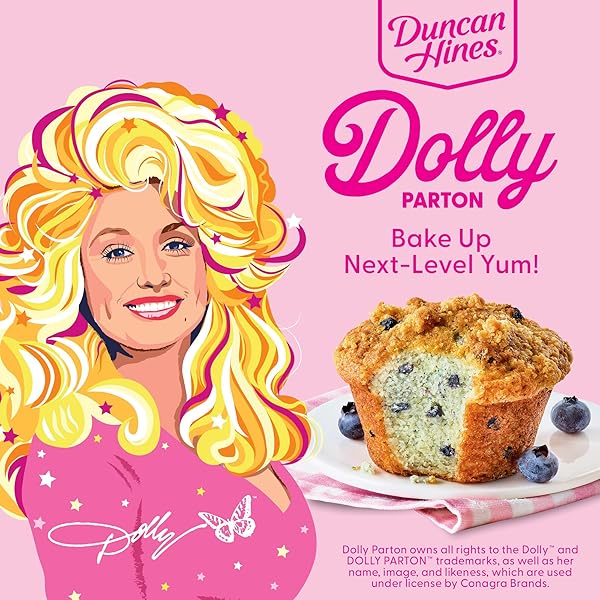 DUNCAN HINES DOLLY PARTON’S BLUEBERRY FLAVORED MUFFIN & BREAD MIX, EASTER BRUNCH, 17.83 OZ.